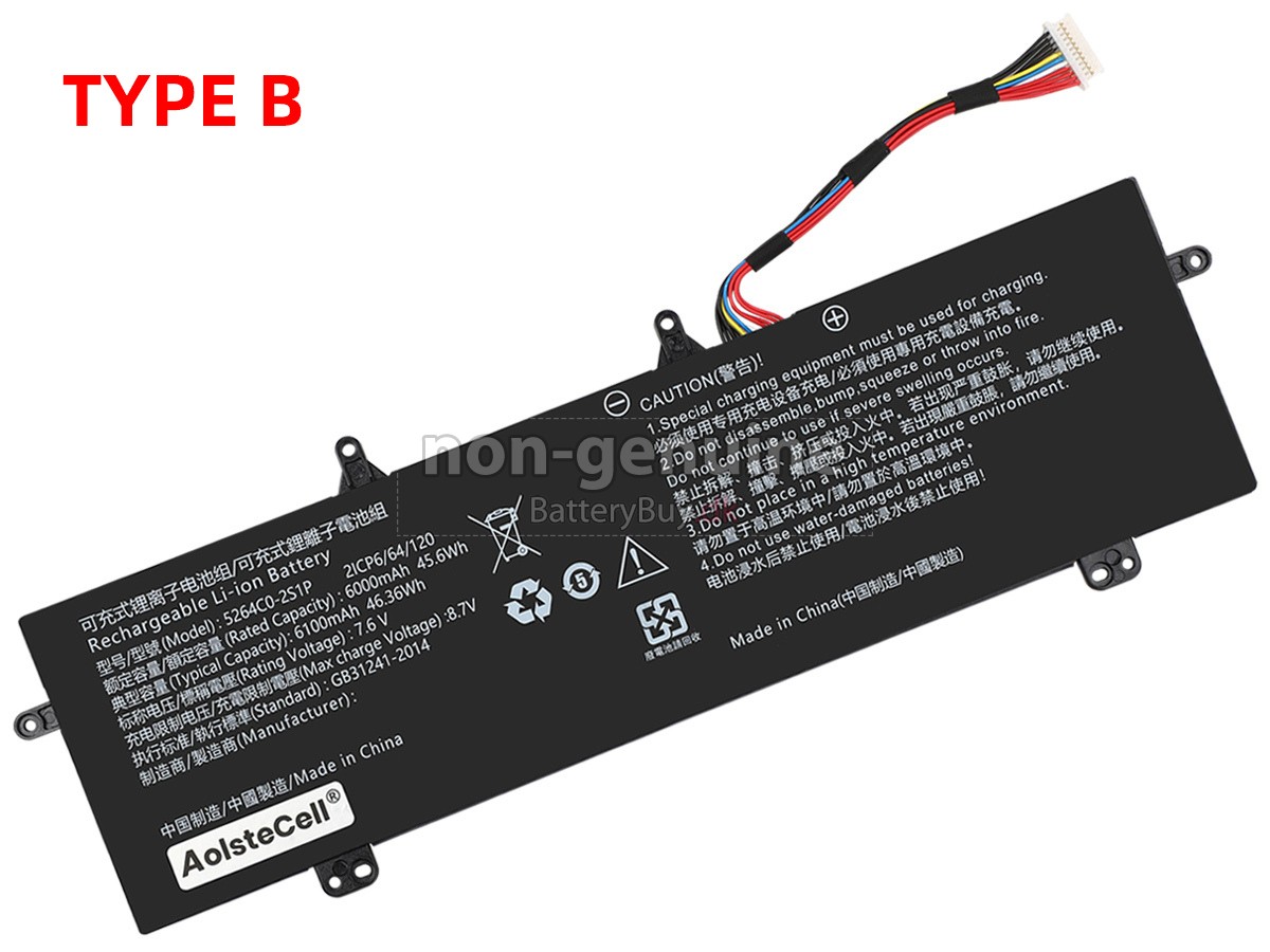 Haier 5264C0-2S1P udskiftningsbatteri