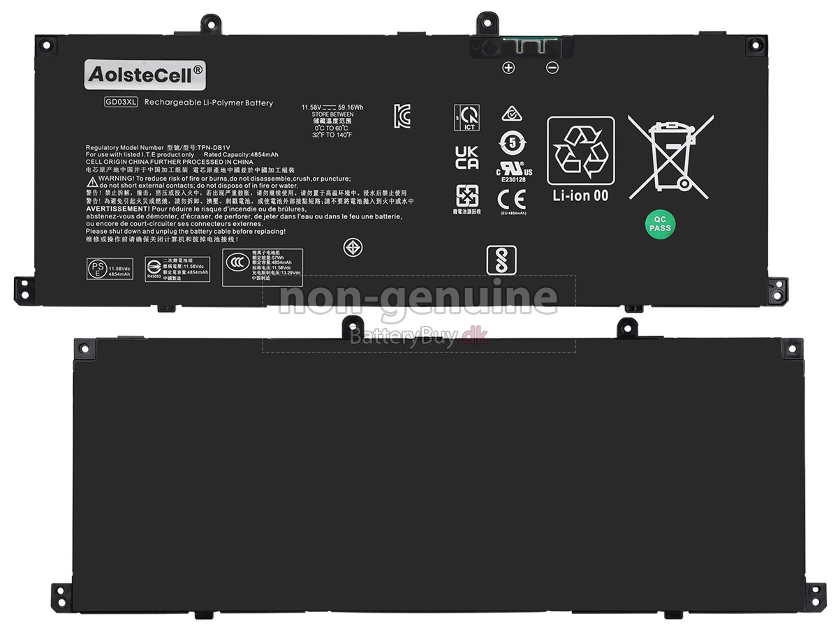 HP GD03XL udskiftningsbatteri