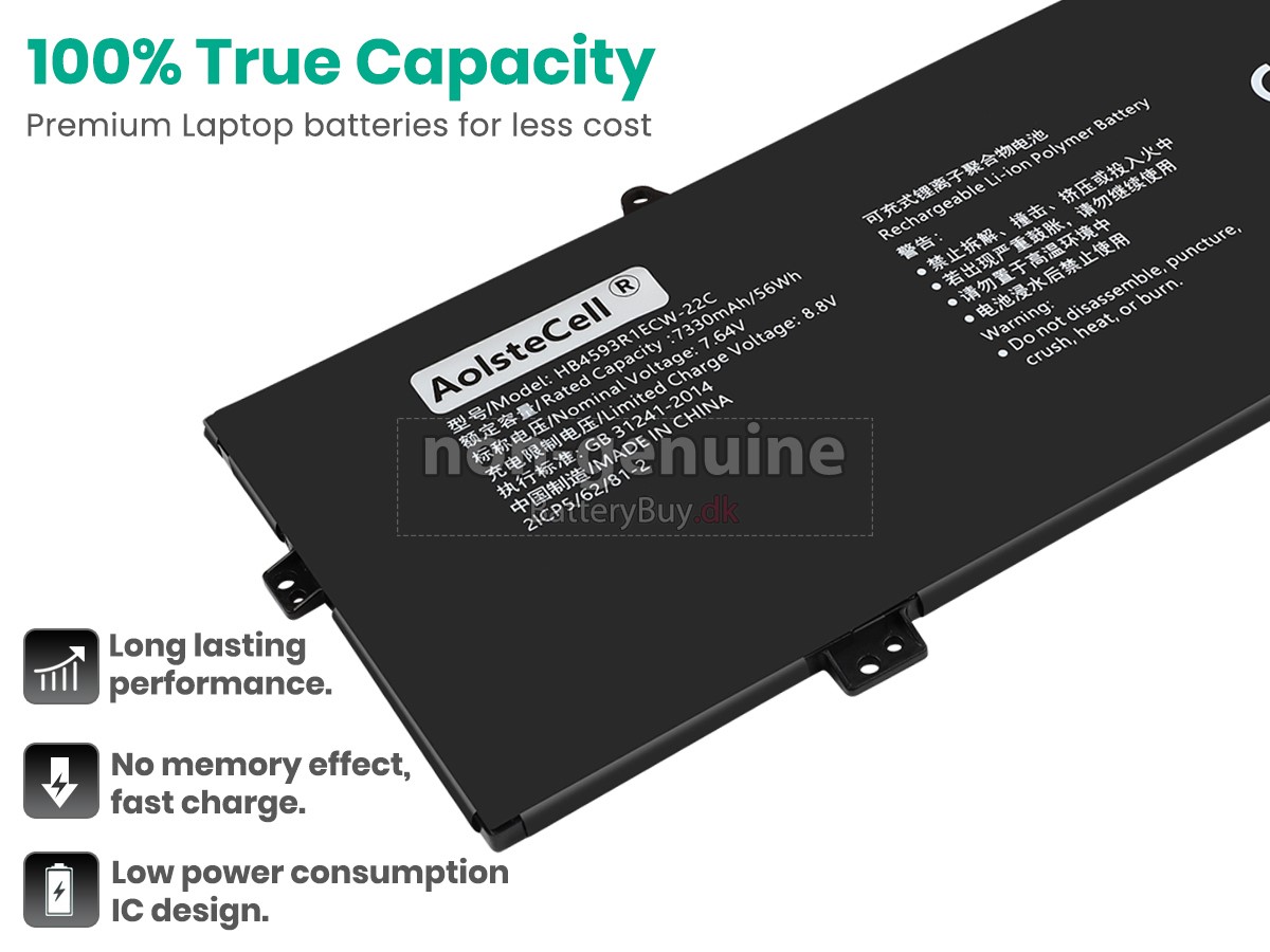 Huawei HB4593R1ECW-22C udskiftningsbatteri