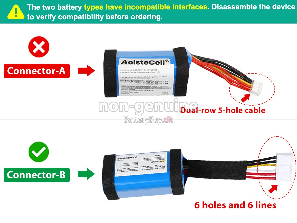 JBL GSP-1S3P-CH4D udskiftningsbatteri