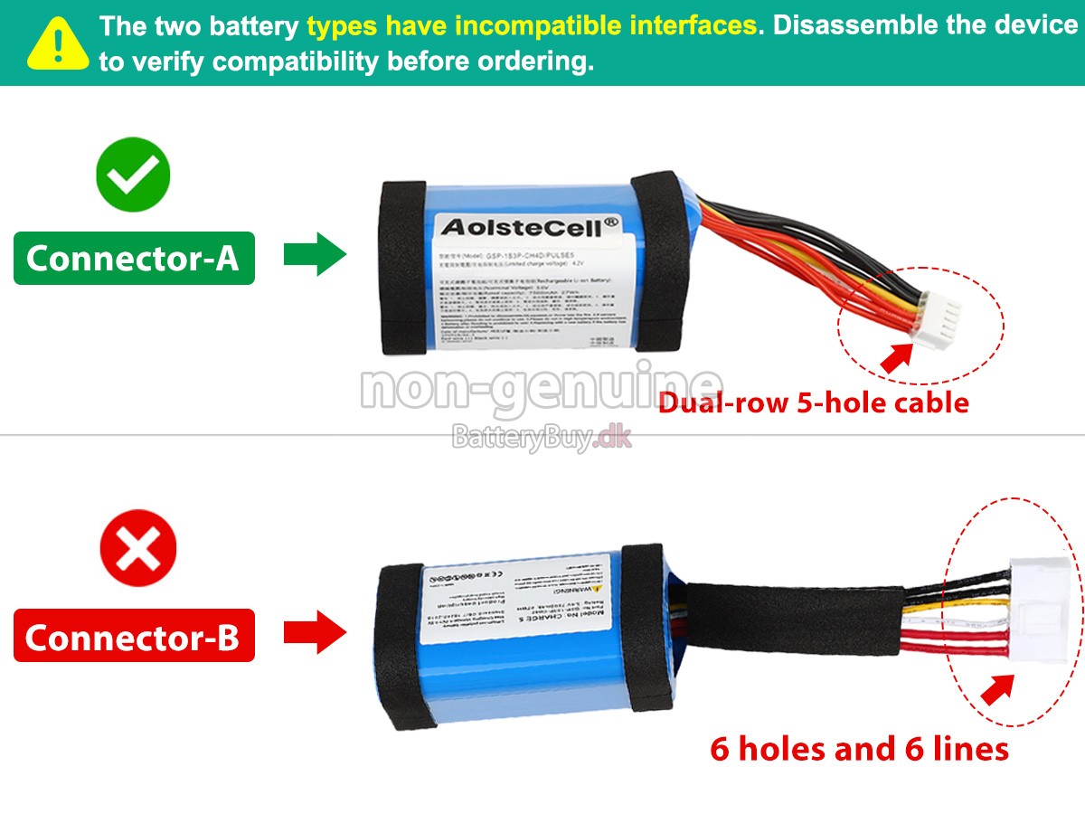 JBL GSP-1S3P-CH4D udskiftningsbatteri