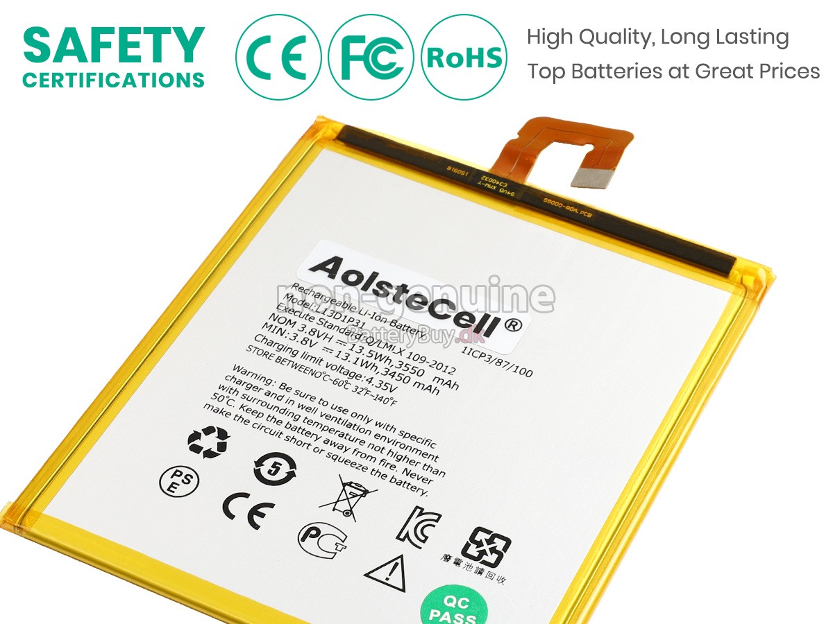 Lenovo TAB 2 A7-10 udskiftningsbatteri