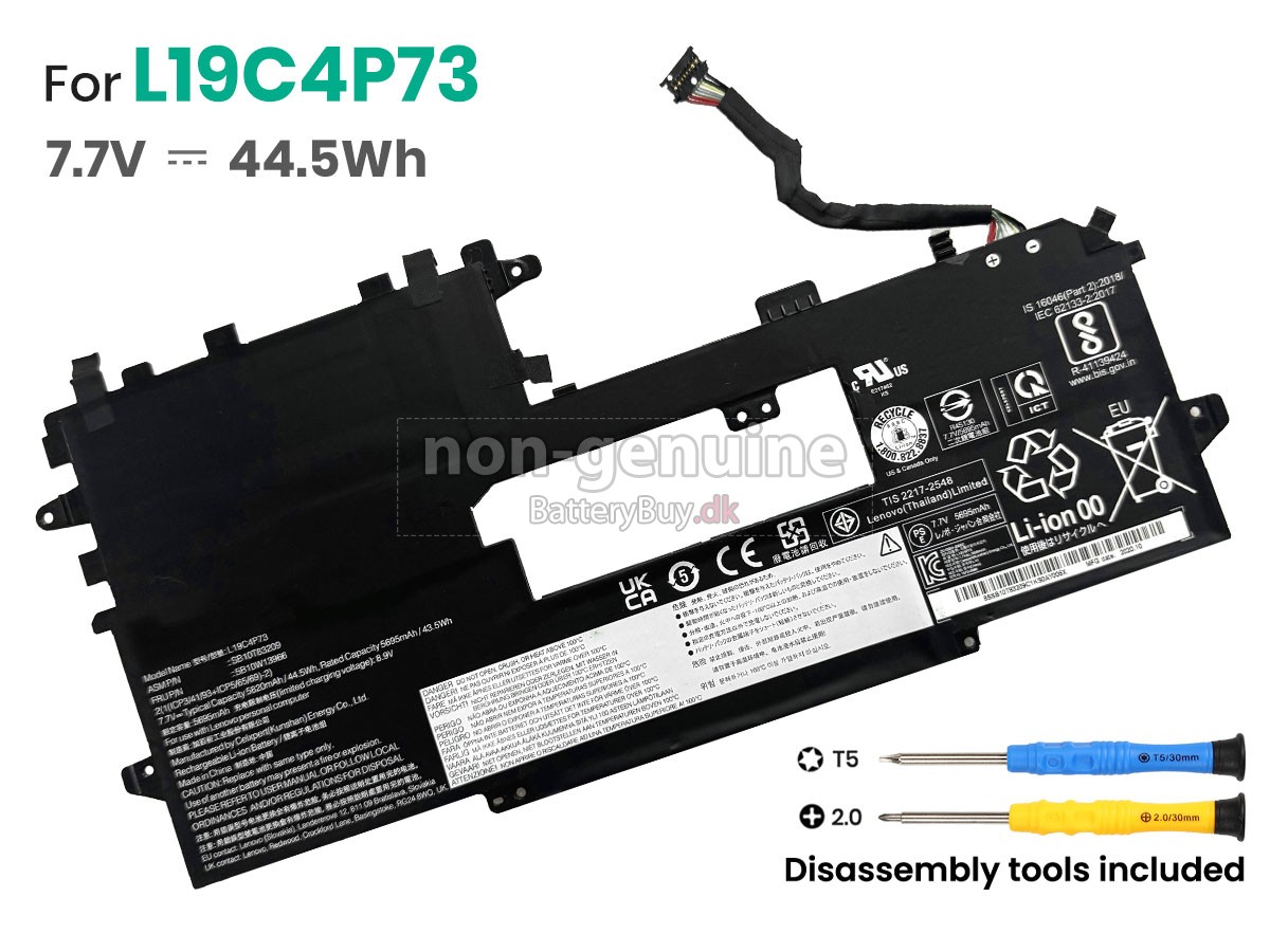 Lenovo L19C4P73 udskiftningsbatteri