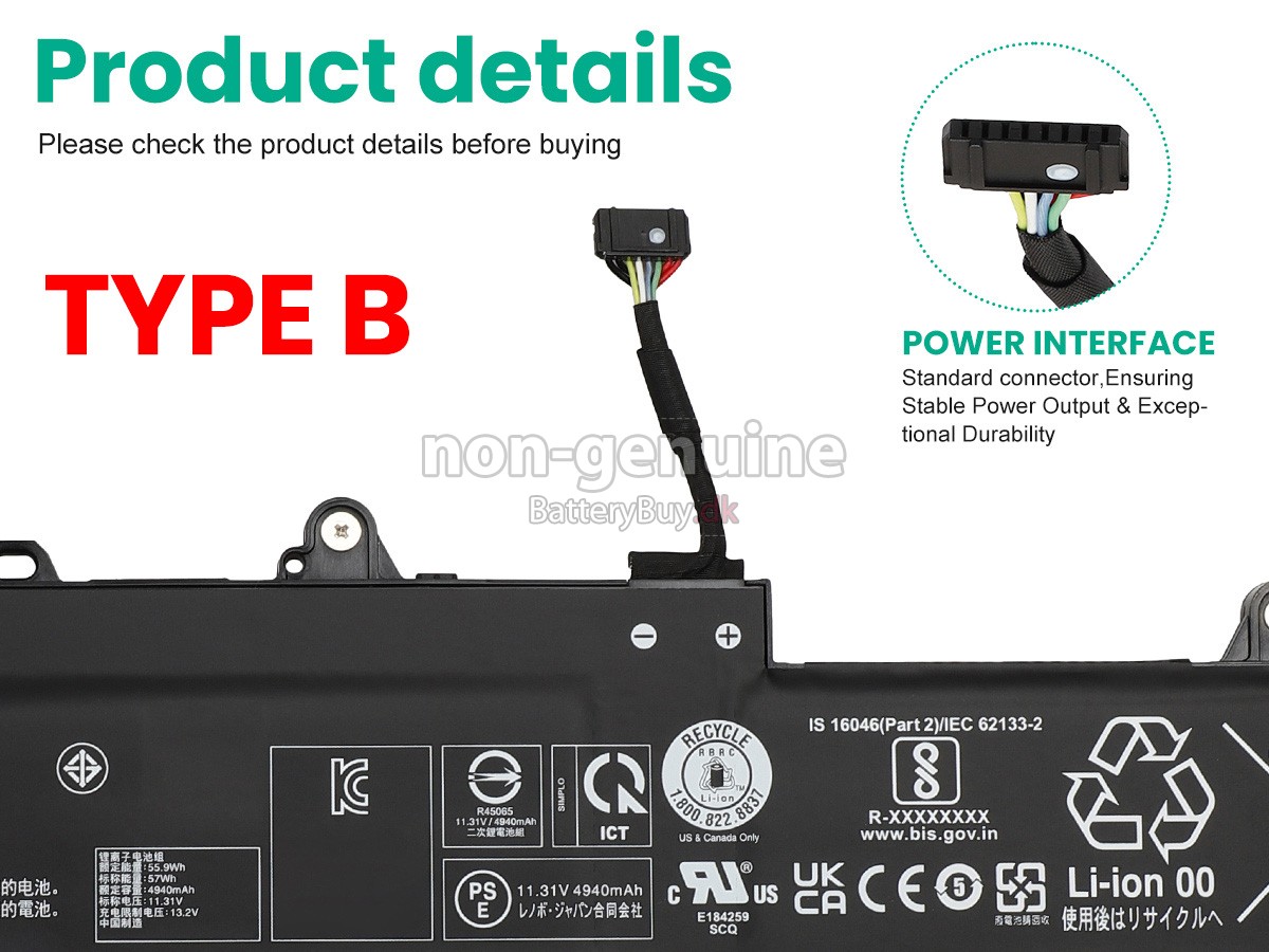 Lenovo ThinkPad L14 GEN 5-21L50010GE udskiftningsbatteri
