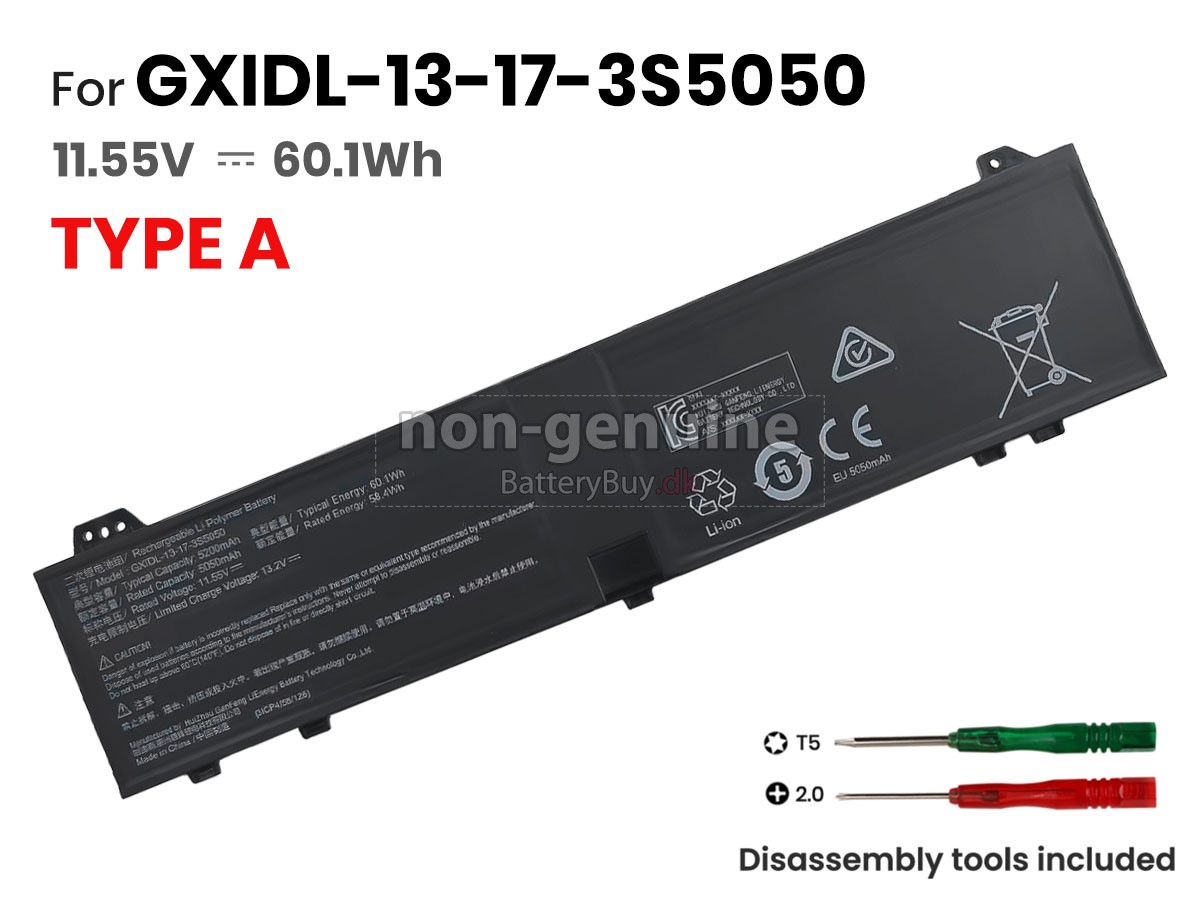 Mechrevo YAOSHI 16PRO udskiftningsbatteri