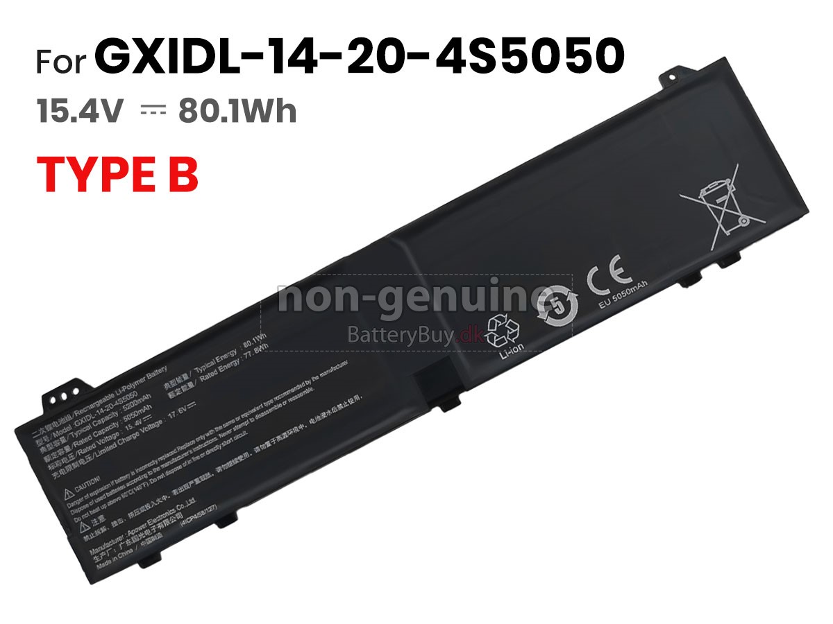 Mechrevo YAOSHI 16PRO udskiftningsbatteri