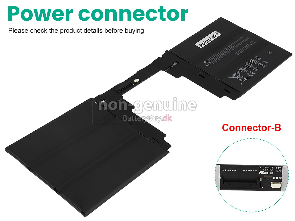 Microsoft Surface BOOK2 KEYBOARD udskiftningsbatteri