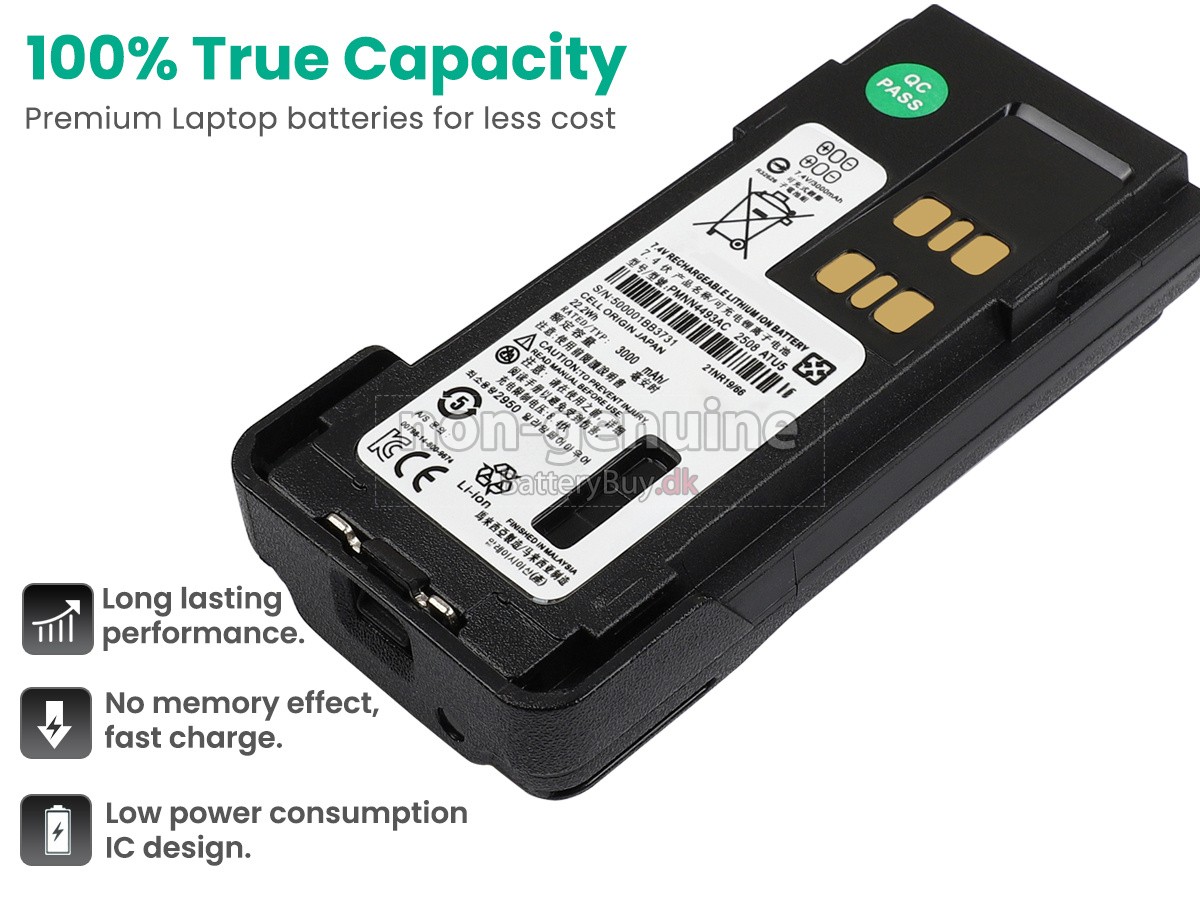 Motorola GP328D udskiftningsbatteri