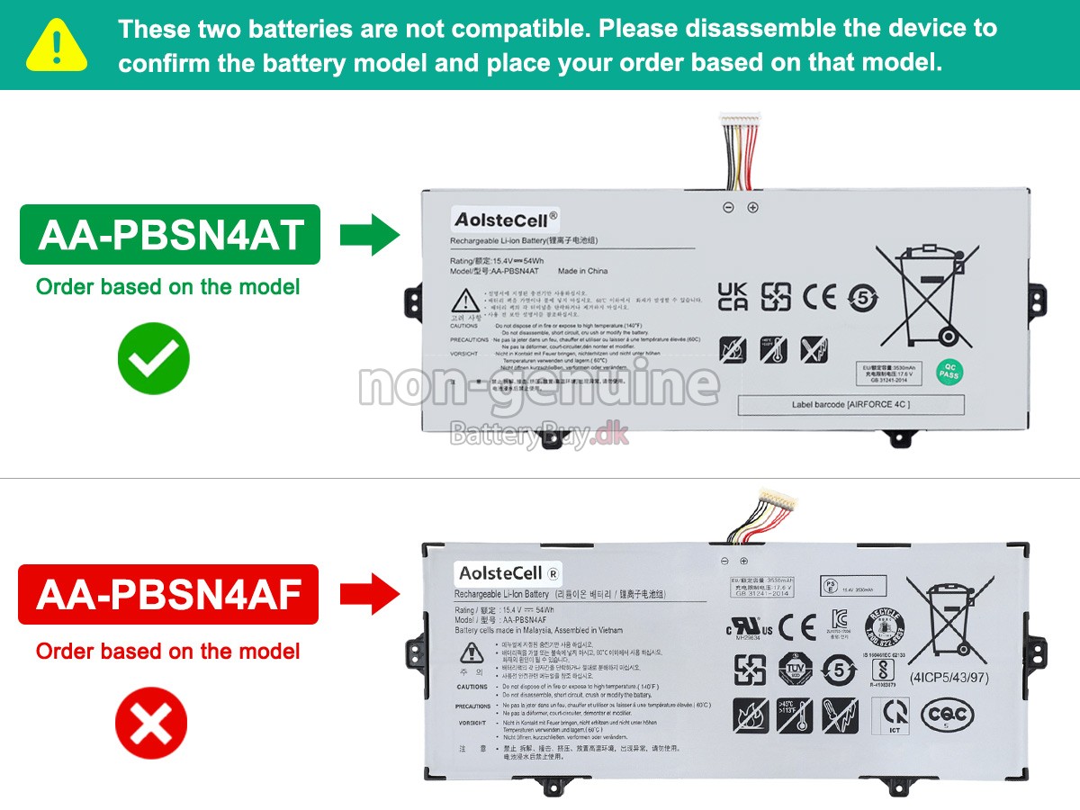 Samsung NT930SBE udskiftningsbatteri