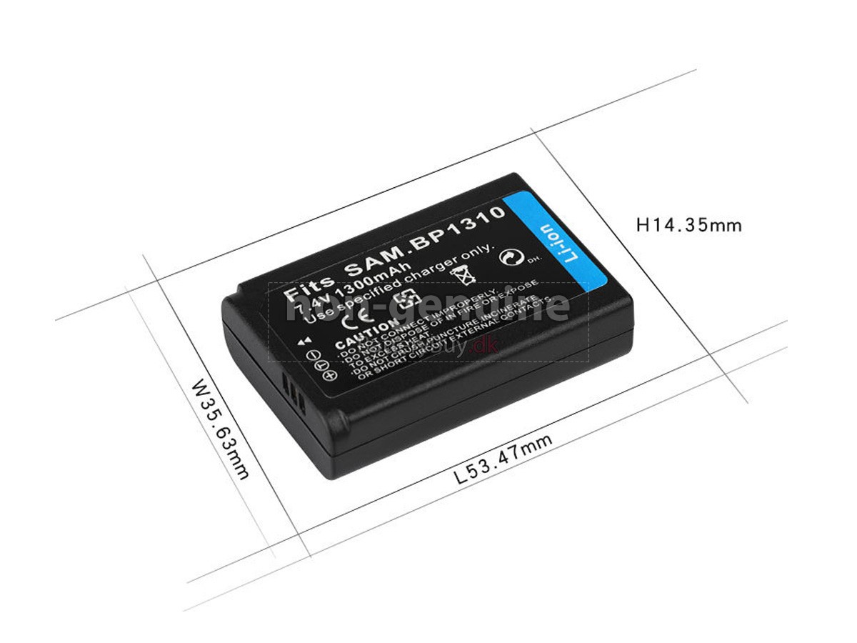 Samsung NX100 udskiftningsbatteri