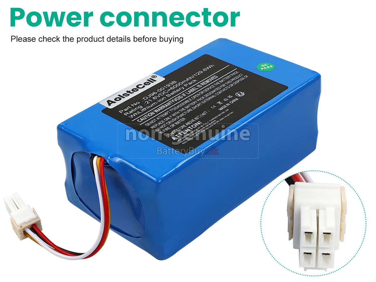 Samsung VCA-RBT72 udskiftningsbatteri