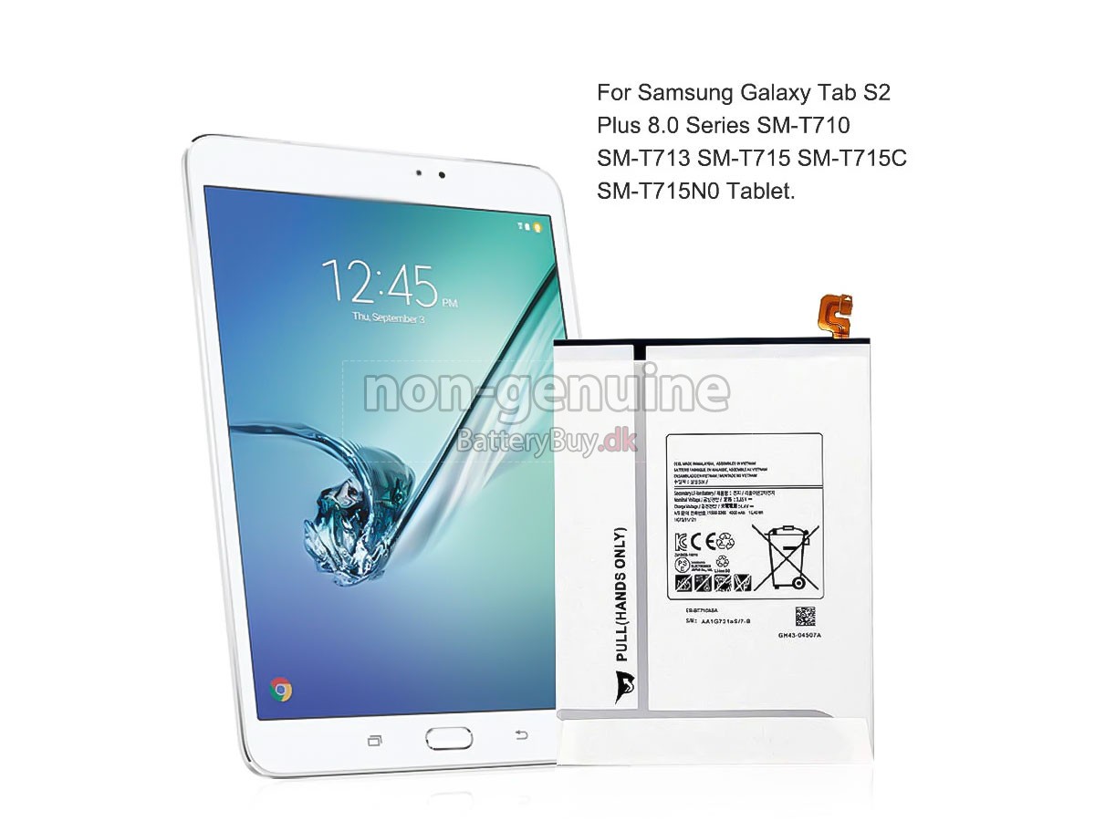 Samsung SM-T715 udskiftningsbatteri