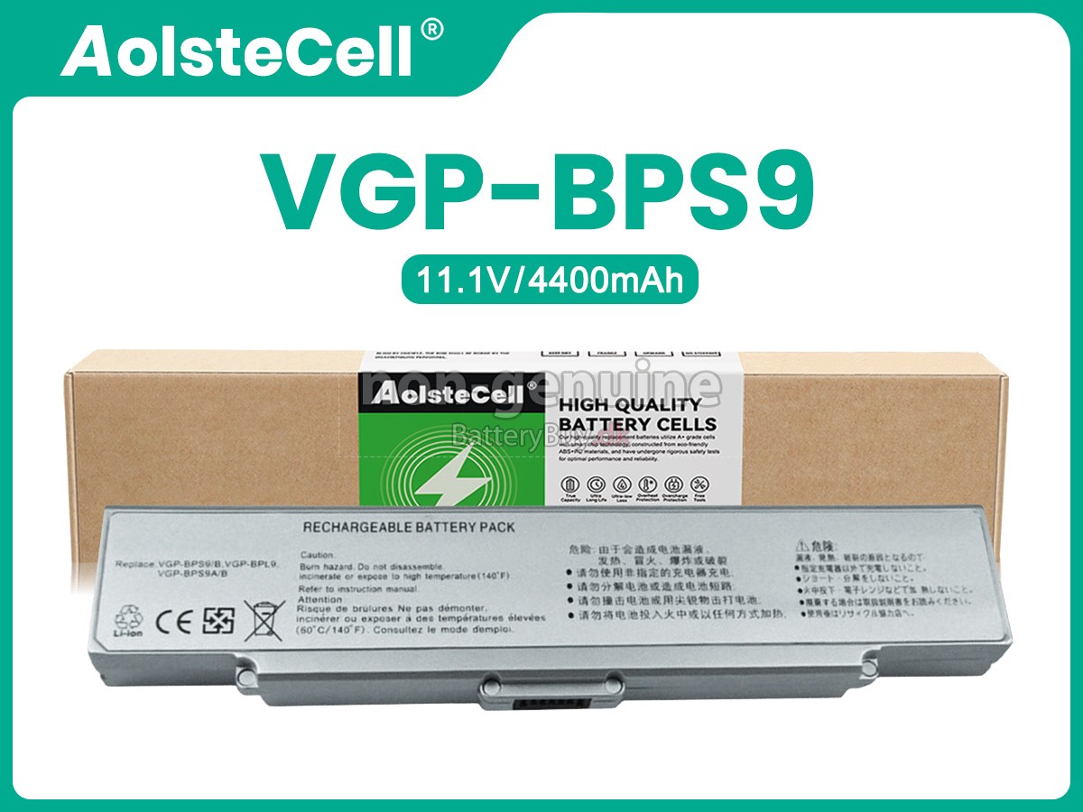 Sony VGP-BPS9 udskiftningsbatteri
