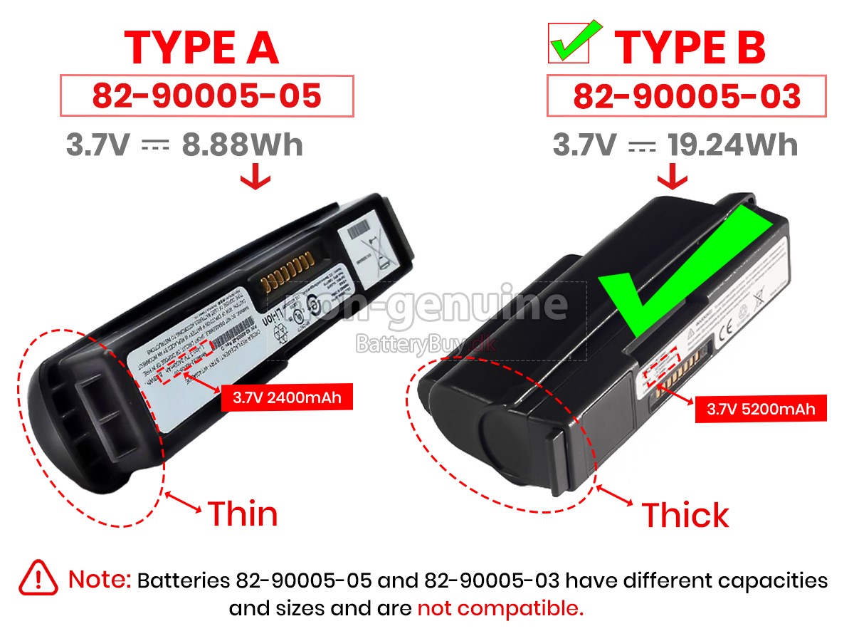 Symbol BTRY-WT40IAB0E udskiftningsbatteri