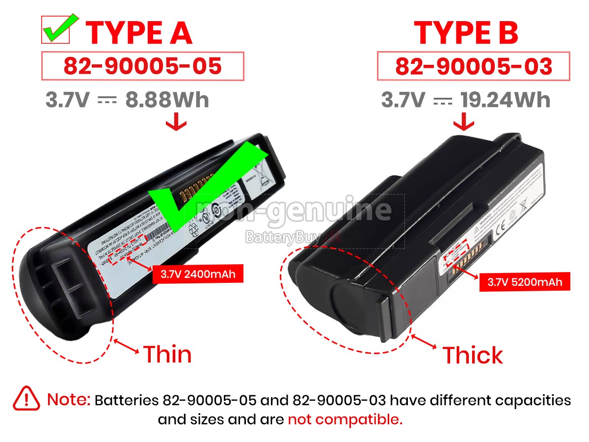 Symbol BTRY-WT40IAB0E udskiftningsbatteri