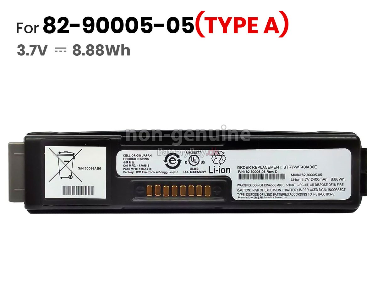 Symbol BTRY-WT40IAB0E udskiftningsbatteri