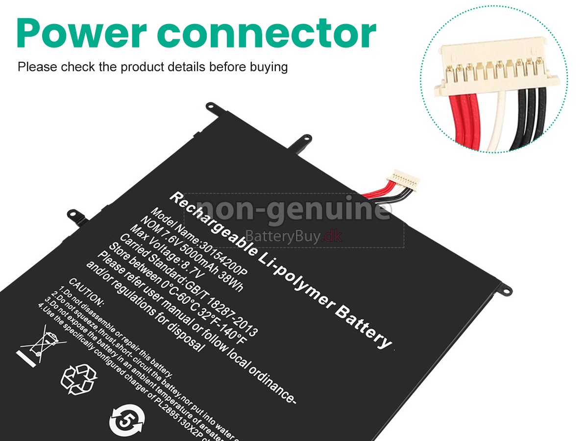 Teclast F7 PLUS udskiftningsbatteri